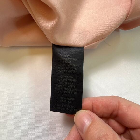 Cynthia Steffe Pastel Pink Dress Racer Back Side Zipper Size 4 - Picture 15 of 16